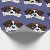 Saint Bernard Cadeaupapier (Hoek)