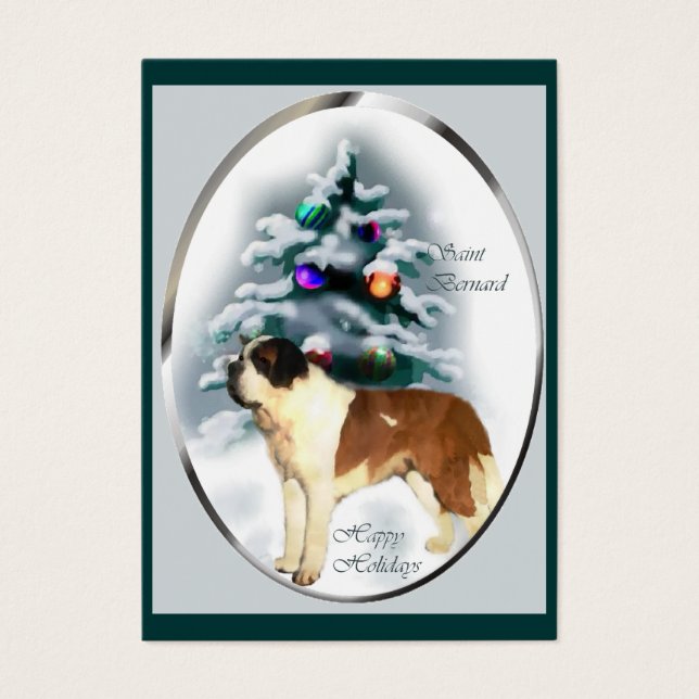 Saint Bernard Cadeaux de Noël (Devant)