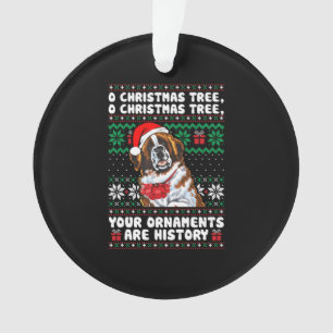 Saint Bernard Chien Noël Drôle Ornements Pyjama