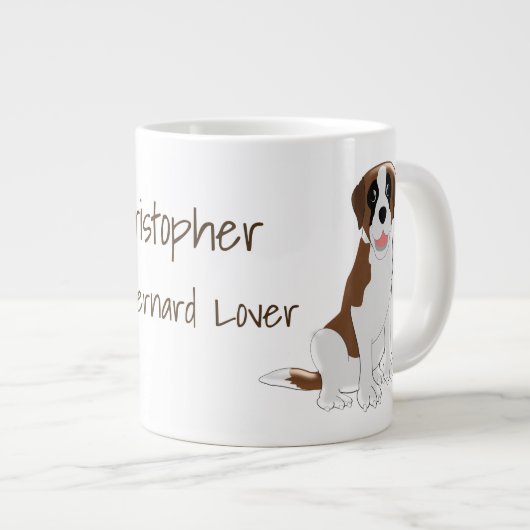 Saint Bernard Design - Gepersonaliseerd Jumbo Mok (Voorkant rechts)