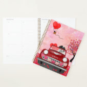 Saint Bernard Dog-auto met hart Valentijnse Planner (Display)