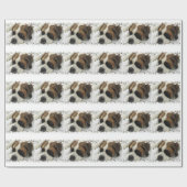 Saint Bernard Dog Cadeaupapier (Vlak)