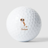 Saint Bernard Dog Design Golfballen (Voorkant)