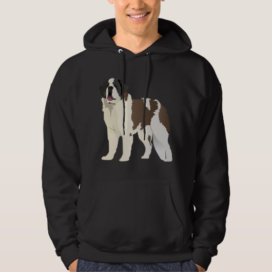 Saint Bernard Dog Hoodie (Voorkant)