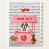 Saint Bernard Dog Valentijnsdag KissingBooth Planner (Achterkant)