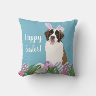 Saint Bernard Easter Bunny Kussen