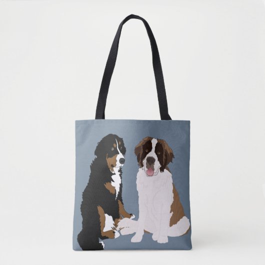 Saint Bernard en Bernese Mountain Dog Draagtas (Voorkant)