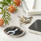 Saint Bernard Face Large Premium Sleutelhanger (Zijkant)