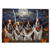 Saint Bernard Halloween Spooky Groot Cadeauzakje (Achterkant)