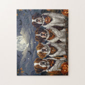 Saint Bernard Halloween Spooky Legpuzzel (Verticaal)