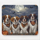 Saint Bernard Halloween Spooky Muismat (Voorkant)