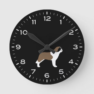 Saint Bernard Hondenras Clock Ronde Klok