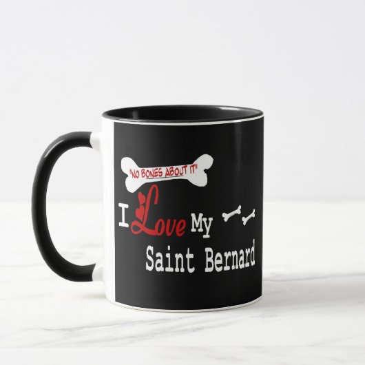 Saint. Bernard (I Love) Mug (Gauche)