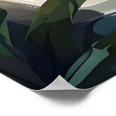 Saint Bernard In Bathtub Poster, Funny Dog Poster (Coin)