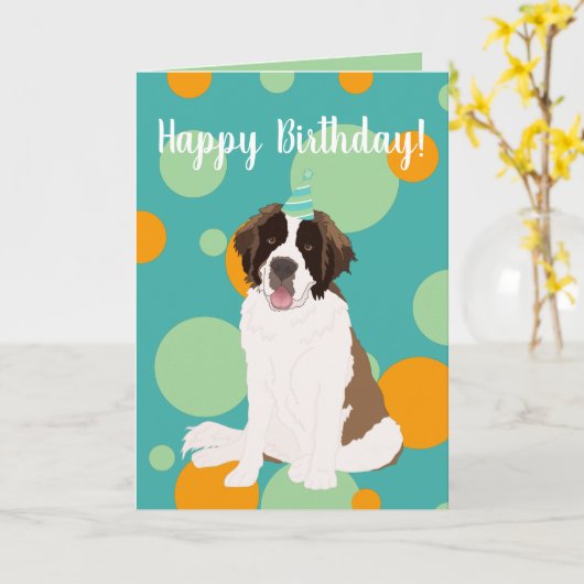  Saint Bernard Kaart (Gele Bloem)