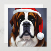 Saint Bernard Kerstmis (Voorkant / Achterkant)