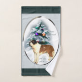 Saint Bernard Kerstmis Bad Handdoek (Handdoek)