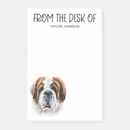 Saint Bernard Lover Post-it® Notes (Voorkant)