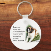 Saint Bernard Lovers Sleutelhanger (Voorkant)