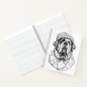 Saint Bernard Marble Statue Antique Style Notebook Notitieboek (Binnen)