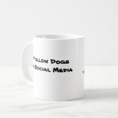 Saint Bernard Mug - Les médias sociaux des Slobber (Devant gauche)