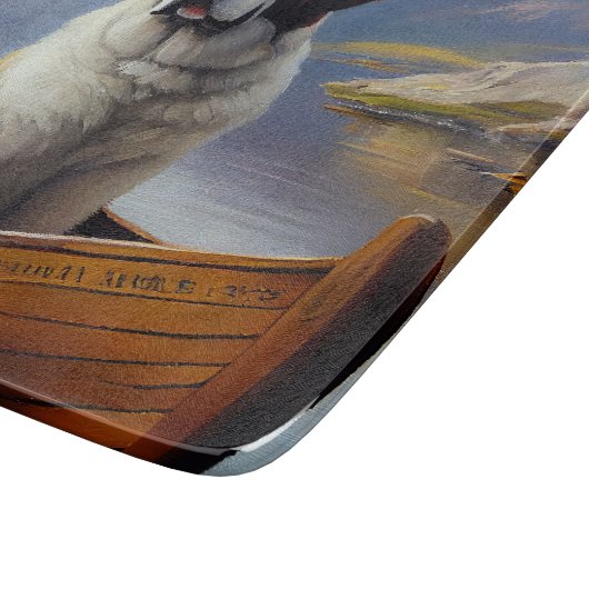 Saint Bernard op een peddel: Een Schilderachtig av Snijplank (Hoek)