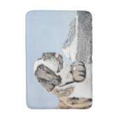 Saint Bernard Painting - Cute Original Dog Art Badmat (Voorkant Verticaal)
