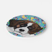 Saint Bernard Papieren Bordje (Gekanteld)