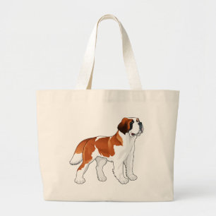 Saint Bernard Puppy Dog Love Canine Grote Tote Bag