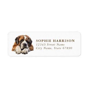 Saint Bernard Retouradreslabels Etiket