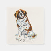 saint bernard servetten (Voorkant)