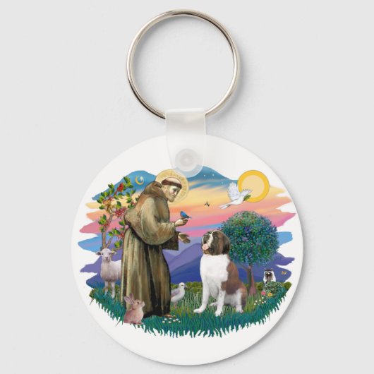 Saint Bernard Sleutelhanger (Voorkant)