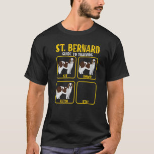 Saint Bernard St Bernard Dog Training Guide mama D T-shirt