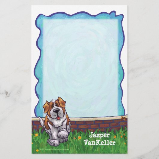 Saint Bernard Stationery Briefpapier (Voorkant)