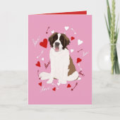 Saint Bernard-Valentijnsdag Kaart (Voorkant)