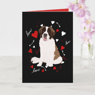 Saint Bernard-Valentijnsdag Kaart