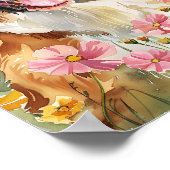 Saint Bernard Wall Art Cadeau pour affiche Amoureu (Coin)