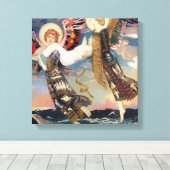 "Saint Bride" Angel Art van John Duncan Canvas Afdruk (Insitu (Houten vloer))