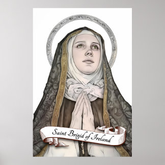 Saint Brigid of Ireland Poster