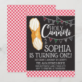 Saint Cannoli| Invitation d'anniversaire (Devant / Derrière)