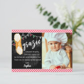 Saint Cannoli | Merci note avec photo (Debout devant)