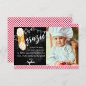 Saint Cannoli | Merci note avec photo (Devant / Derrière)