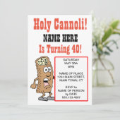 Saint Cannoli Turning 40 Invitation de fête (Debout devant)
