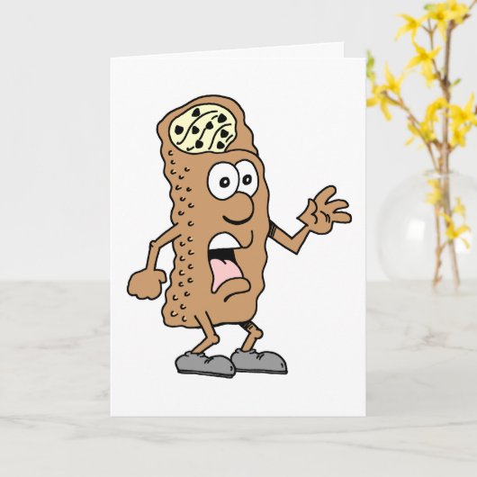 Saint Cannoli ! Vous avez 80 ans ! Funny 80e carte (Fleur jaune)