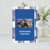 Saint Carlo Acutis Bedankkaart (Staand voorkant)
