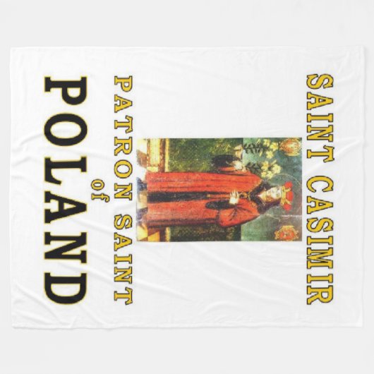 SAINT CASIMIR FLEECE DEKEN (Voorkant (Horizontaal))