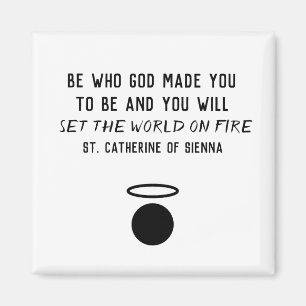 Saint Catherine de Sienne Magnet de citation