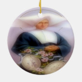 Saint Catherine Laboure Keramisch Ornament (Achterkant)