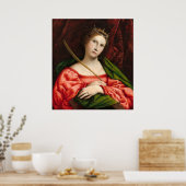 Saint Catherine - Lorenzo Lotto Poster d'Art (Cuisine)