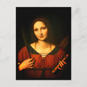 Saint Catherine of Alexandria (Bernardino Luini) Briefkaart